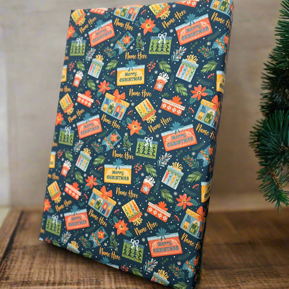 Personalised Christmas Wrapping Paper - 610mm x 4 metre Roll