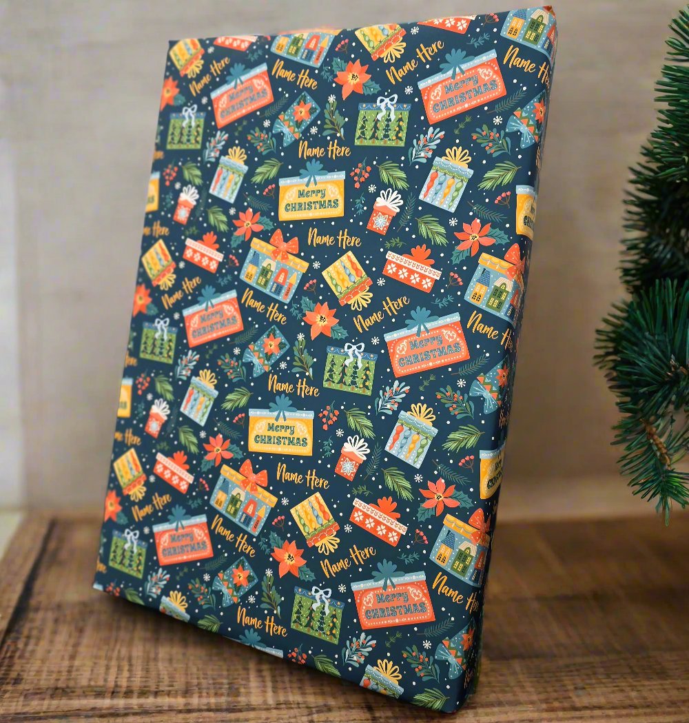 Personalised Christmas Wrapping Paper - 610mm x 4 metre Roll