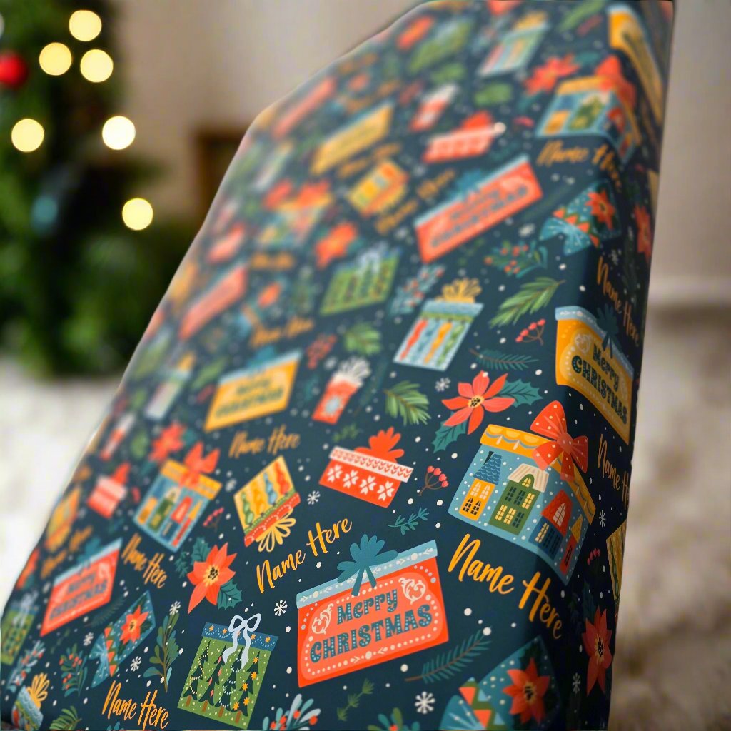 Personalised Christmas Wrapping Paper - 610mm x 4 metre Roll