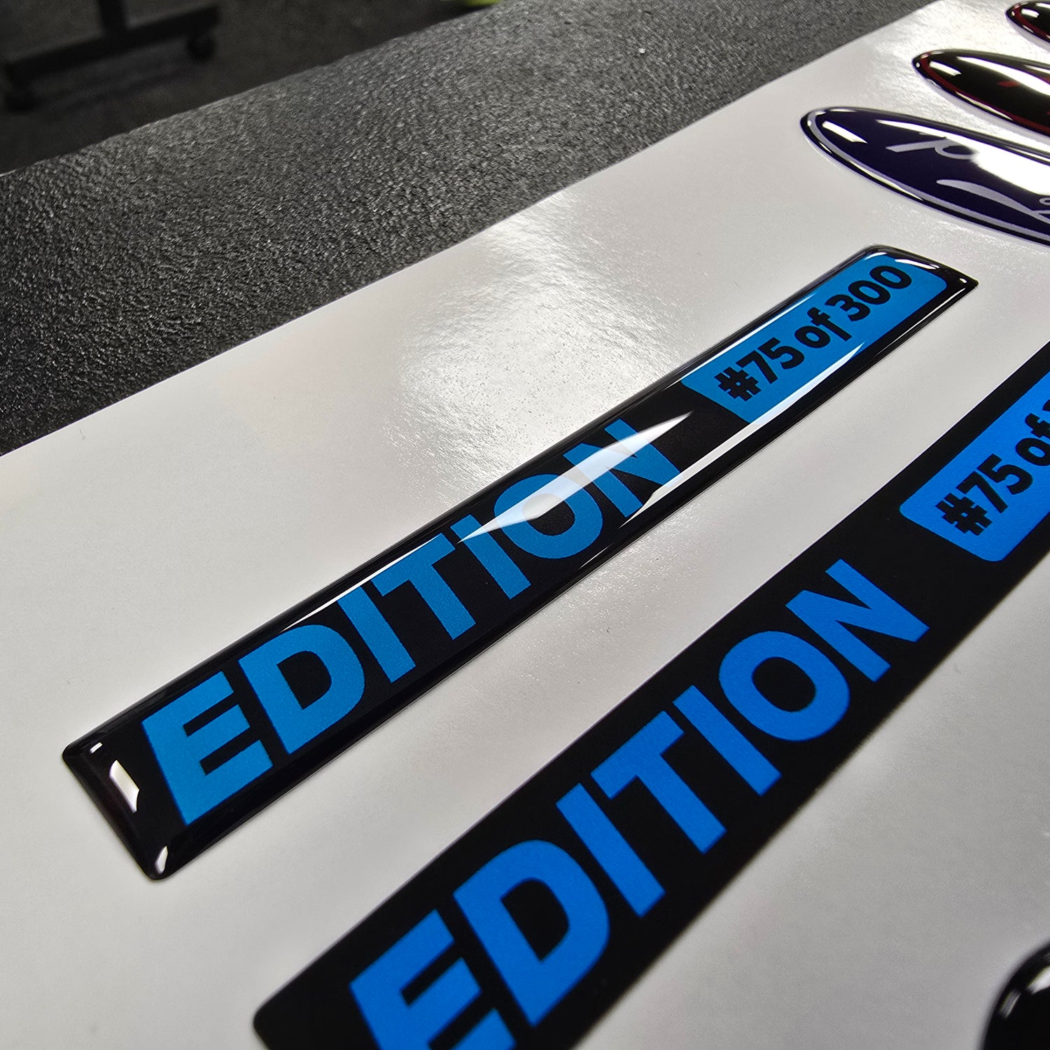 "EDITION" Boot Lid Gel Badge