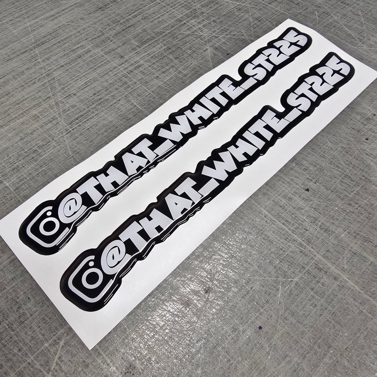 Printed Instagram Gel Sticker Decal