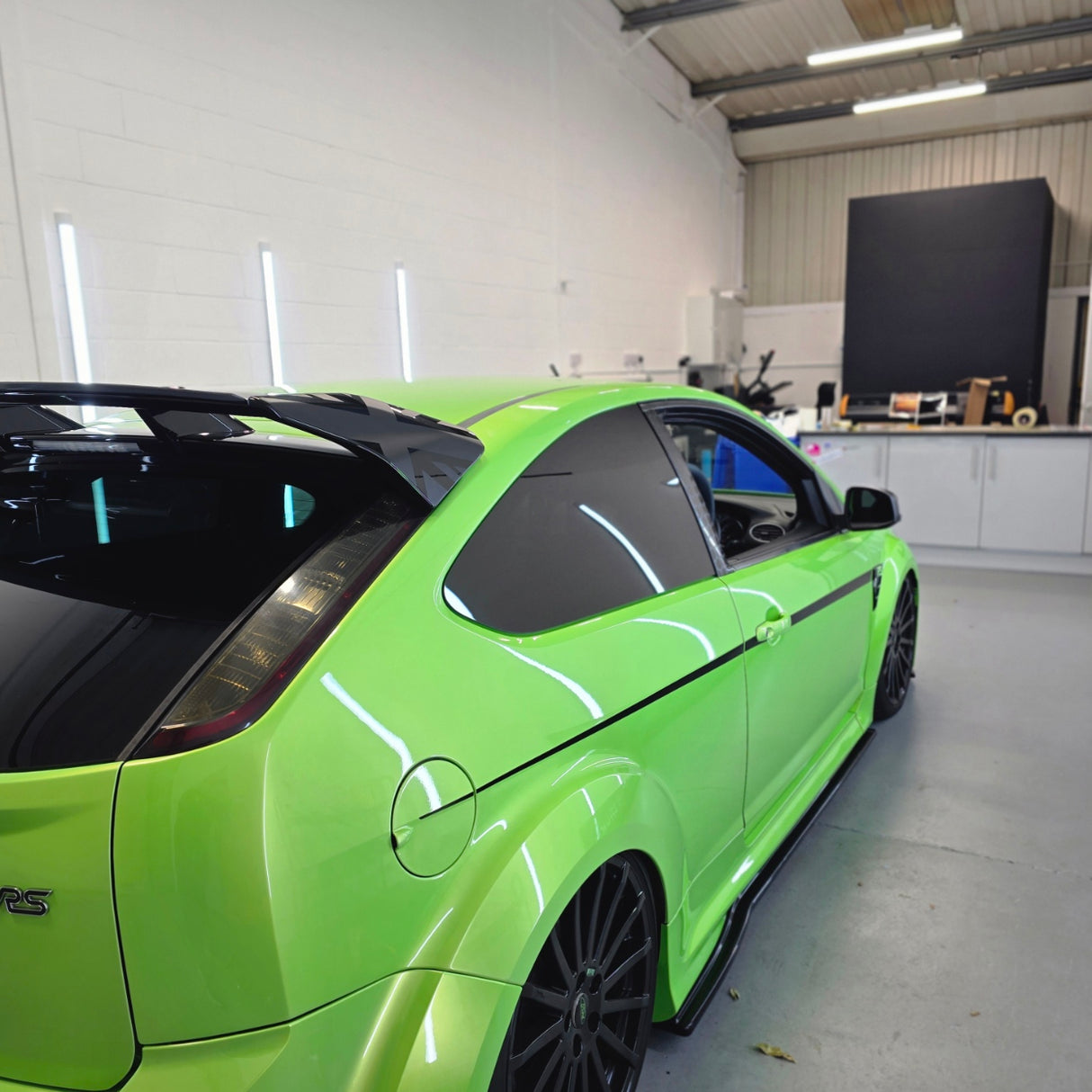 Mk2 Focus RS Rear Spoiler Union Jack Flag Decal Set