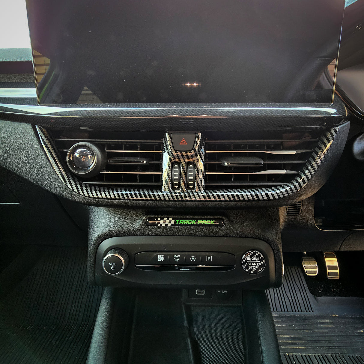 Carbon Fibre Look Air Vent Trim for MK4 / MK4.5 Focus - Sync 4 Models Only | CEUK - Aesthetic Upgrades