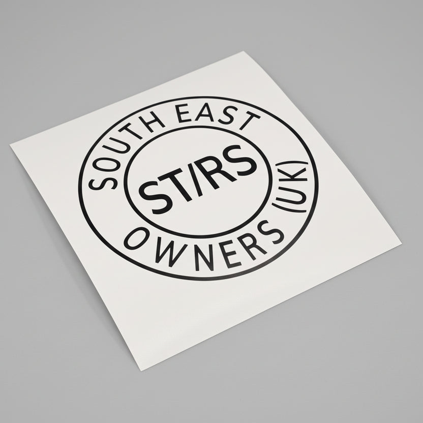 South East ST/RS Owners (UK) club decal Sticker - Round Style - Club Decals / Stickers