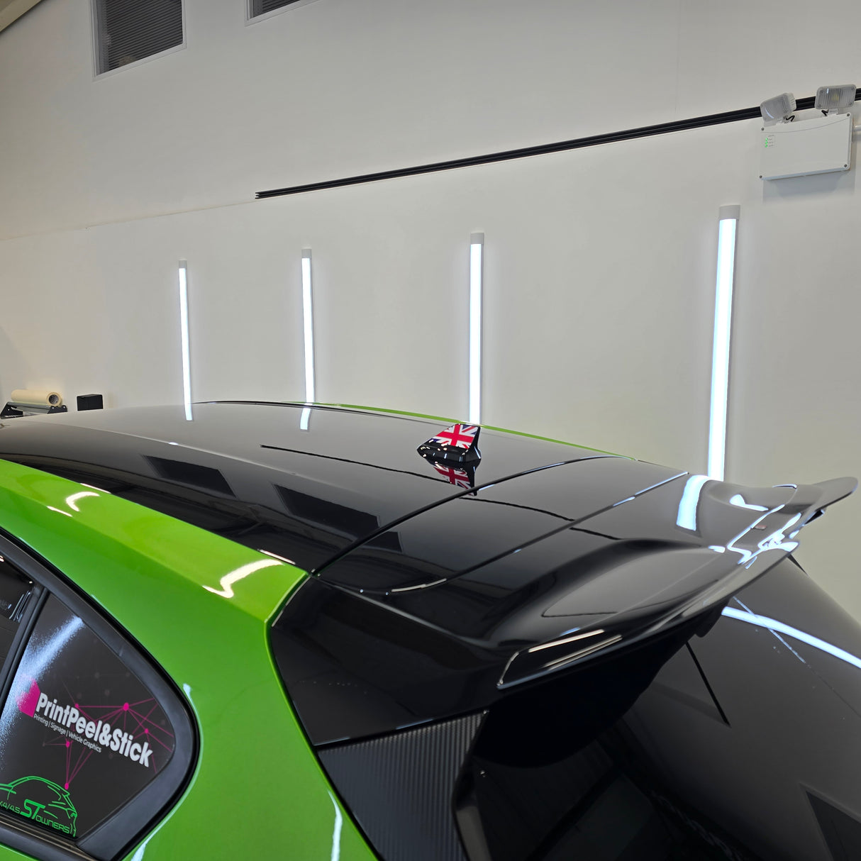 Shark Fin Aerial Flag Decal Sticker - Set of 2 - Sun Strips