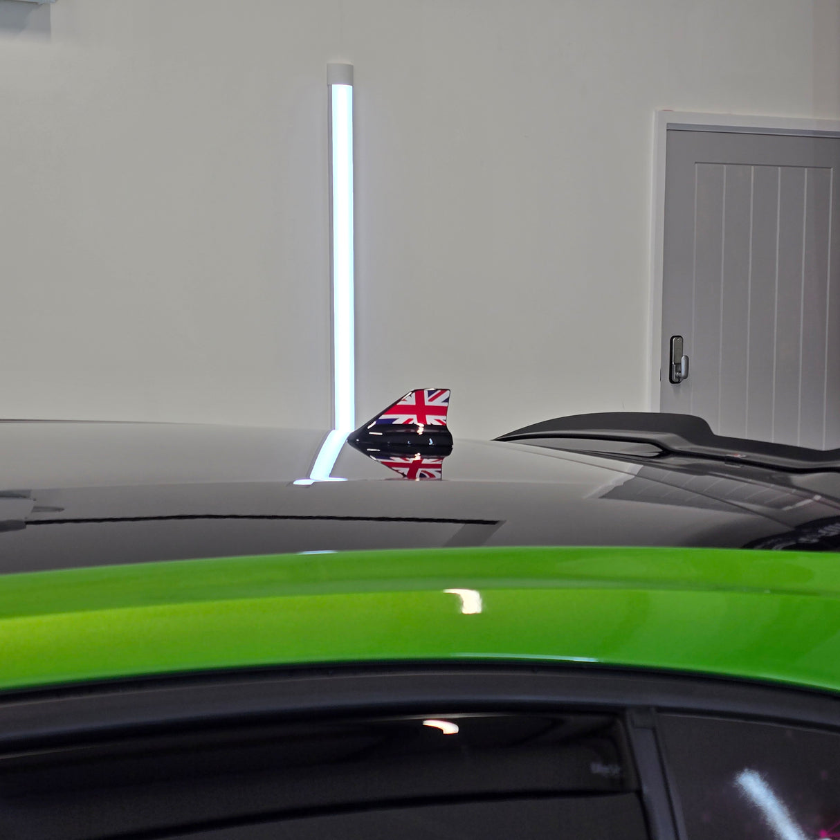 Shark Fin Aerial Flag Decal Sticker - Set of 2 - Sun Strips