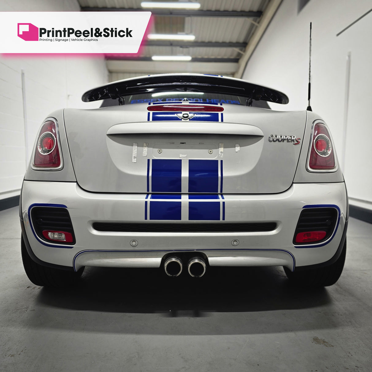 Mini R59 "Up and Over" Stripes