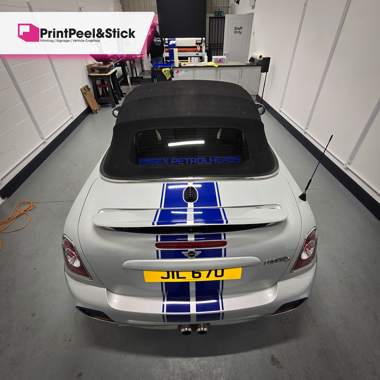 Mini R59 "Up and Over" Stripes