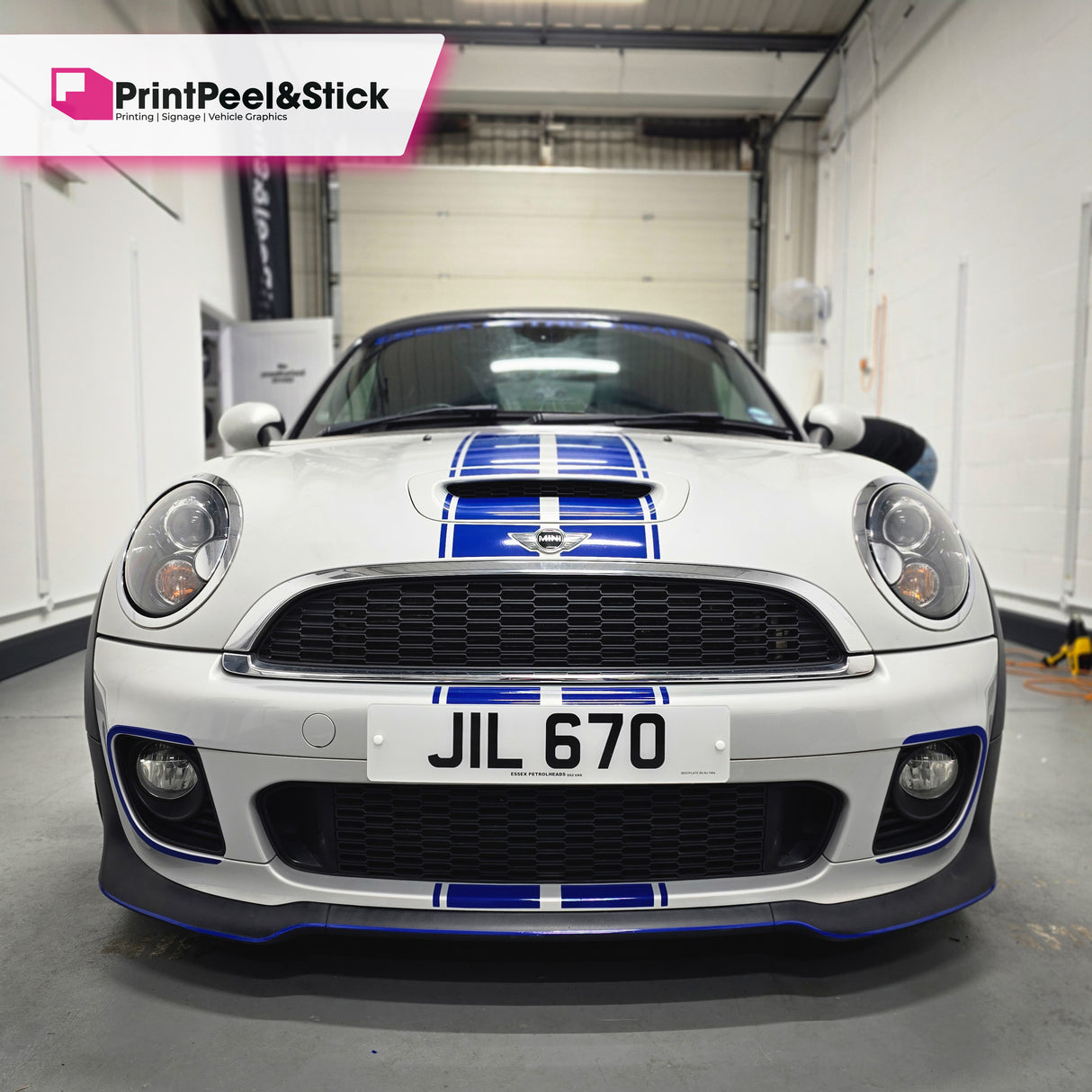 Mini R59 "Up and Over" Stripes