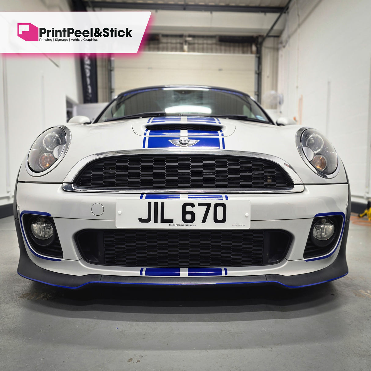 Mini R59 "Up and Over" Stripes