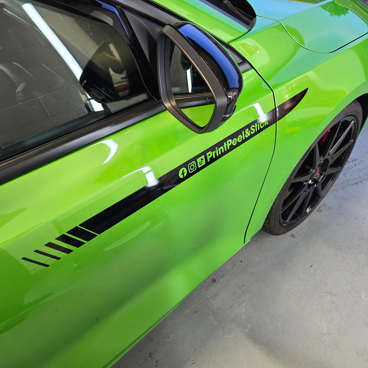 Vehicle Upper Side Splash Decal - Universal Fit