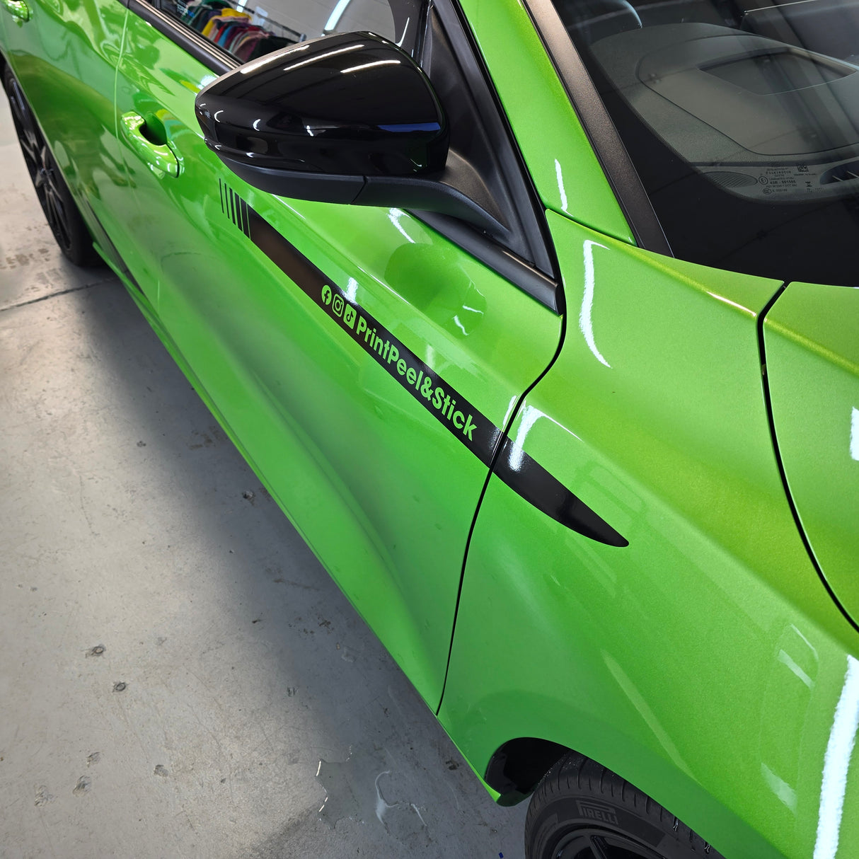 Vehicle Upper Side Splash Decal - Universal Fit