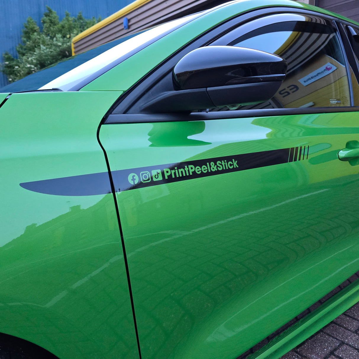 Vehicle Upper Side Splash Decal - Universal Fit