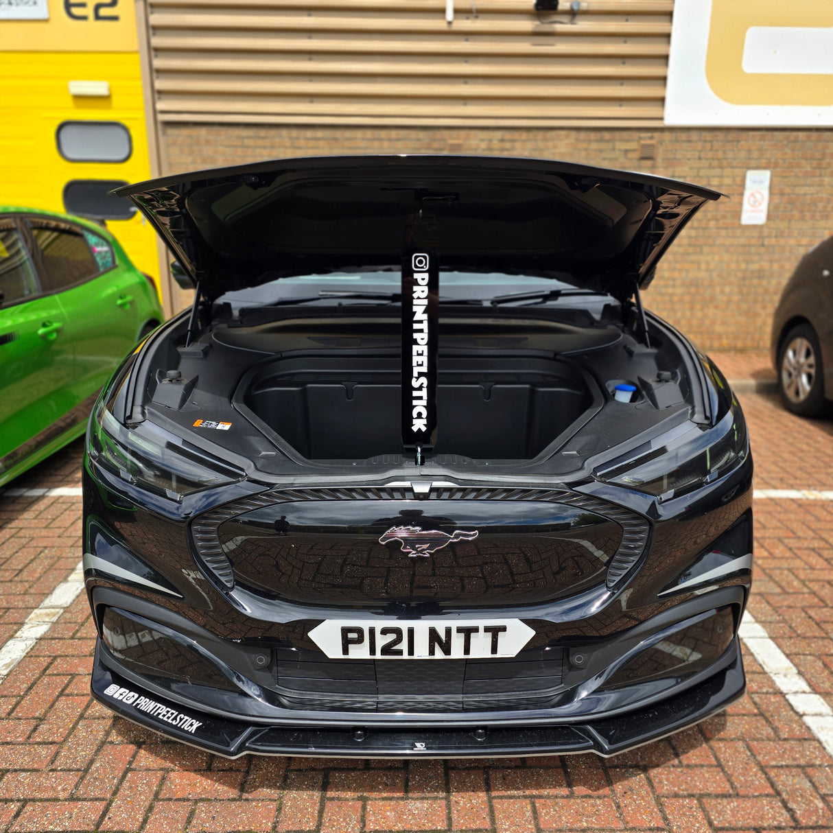 Universal Acrylic Bonnet Prop - With Acrylic Social Media Logo