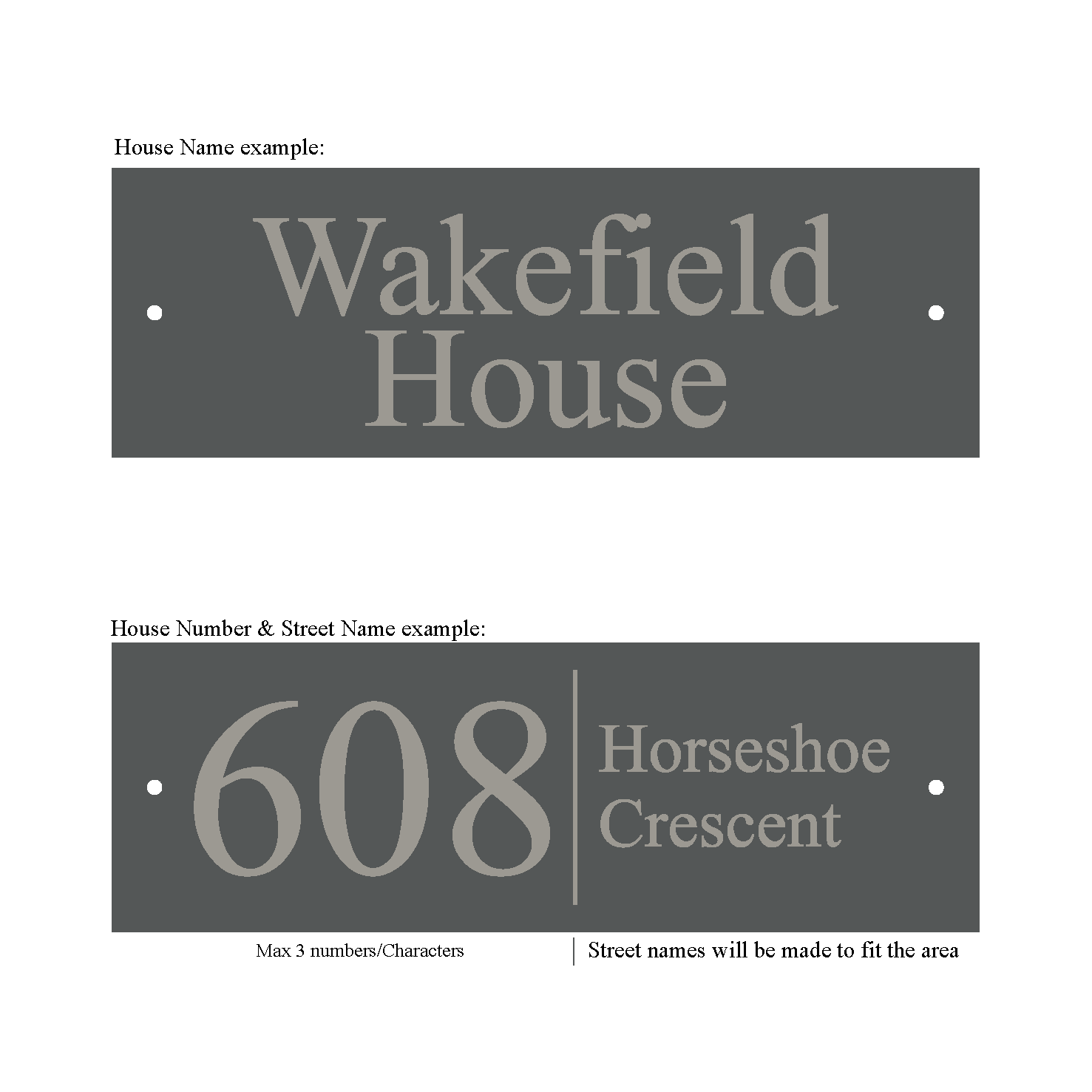 Slate Plaque 300mm x 100mm