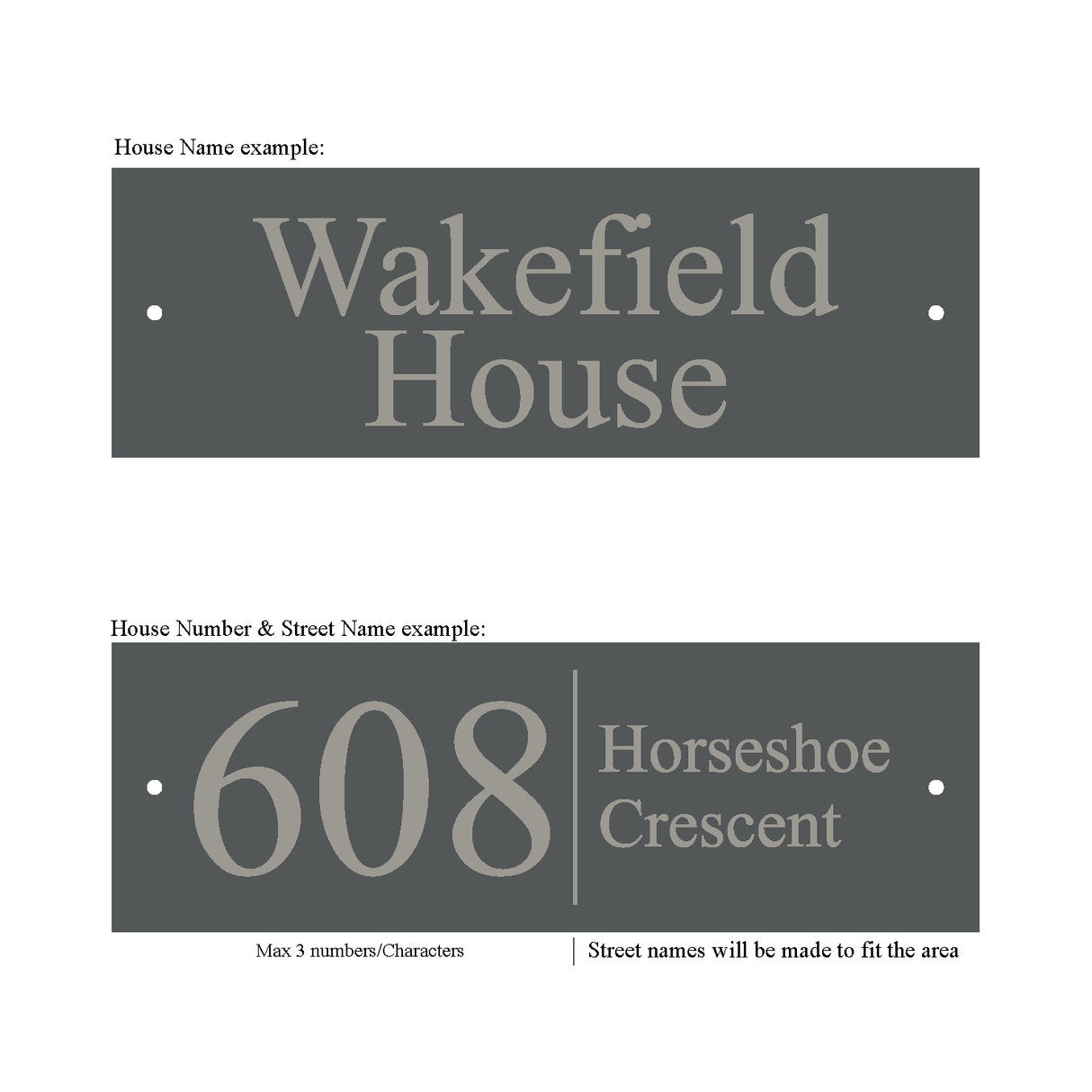 Slate Plaque 300mm x 100mm