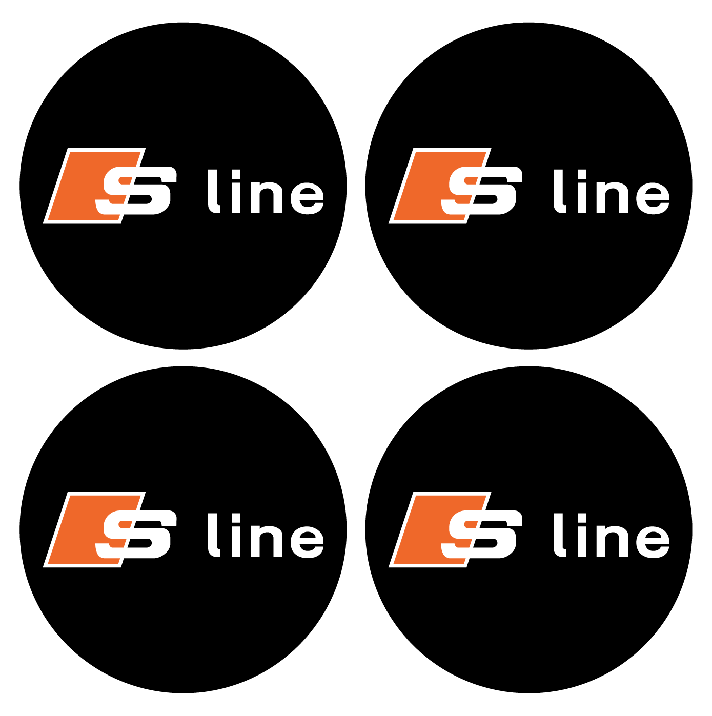 Wheel Centre Cap Gels (Set of 4) - Audi "S Line"