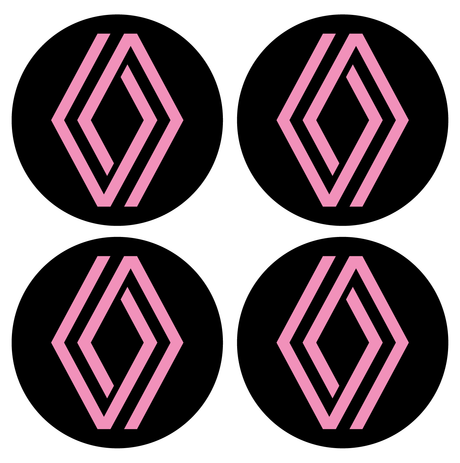 Wheel Centre Cap Gels (Set of 4) - Renault Diamond (New Style)