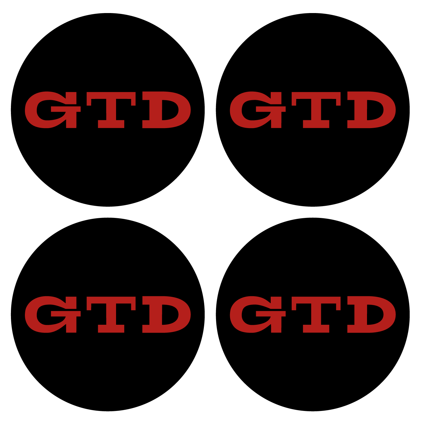 Wheel Centre Cap Gels (Set of 4) - GTD