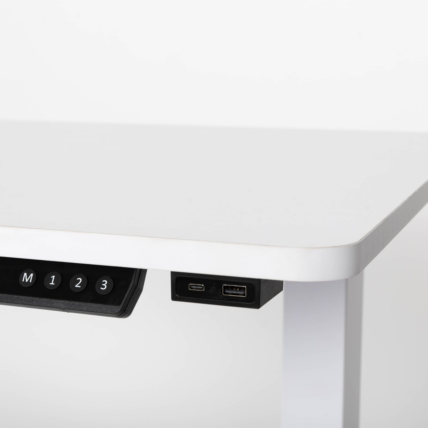 Classic Desk Height Adjustable White