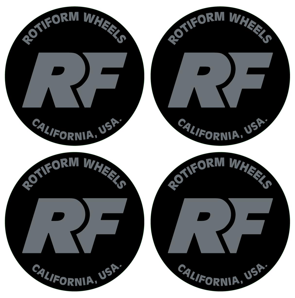 Wheel Centre Cap Gels (Set of 4) - Rotiform RF Logo
