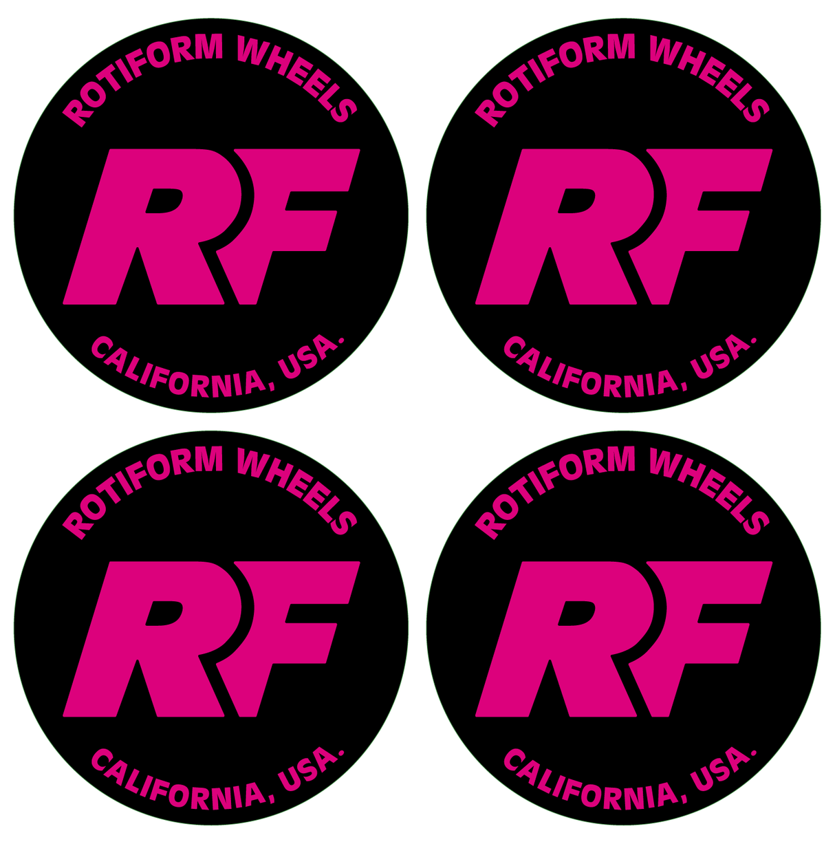 Wheel Centre Cap Gels (Set of 4) - Rotiform RF Logo