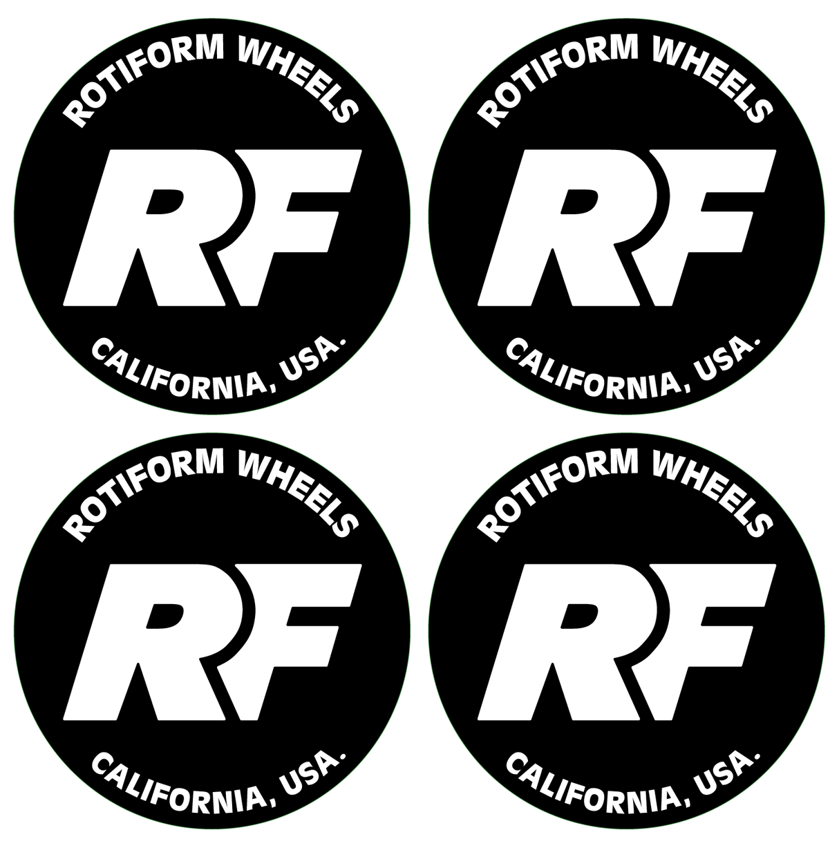 Wheel Centre Cap Gels (Set of 4) - Rotiform RF Logo