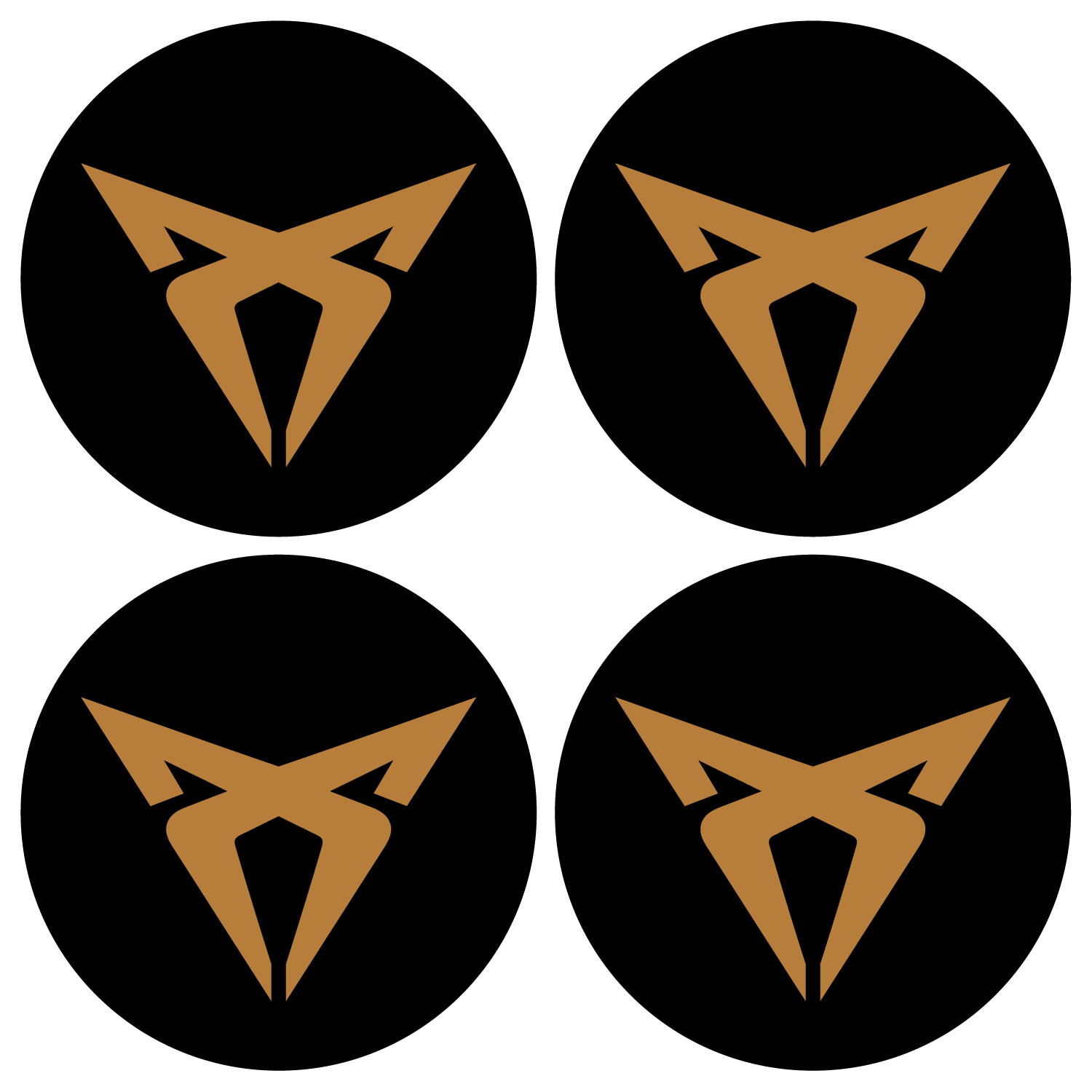 Wheel Centre Cap Gels (Set of 4) - SEAT Cupra
