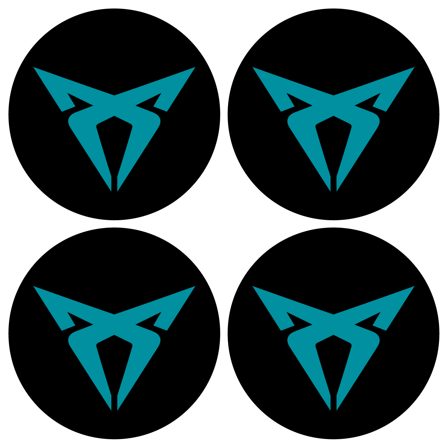 Wheel Centre Cap Gels (Set of 4) - SEAT Cupra