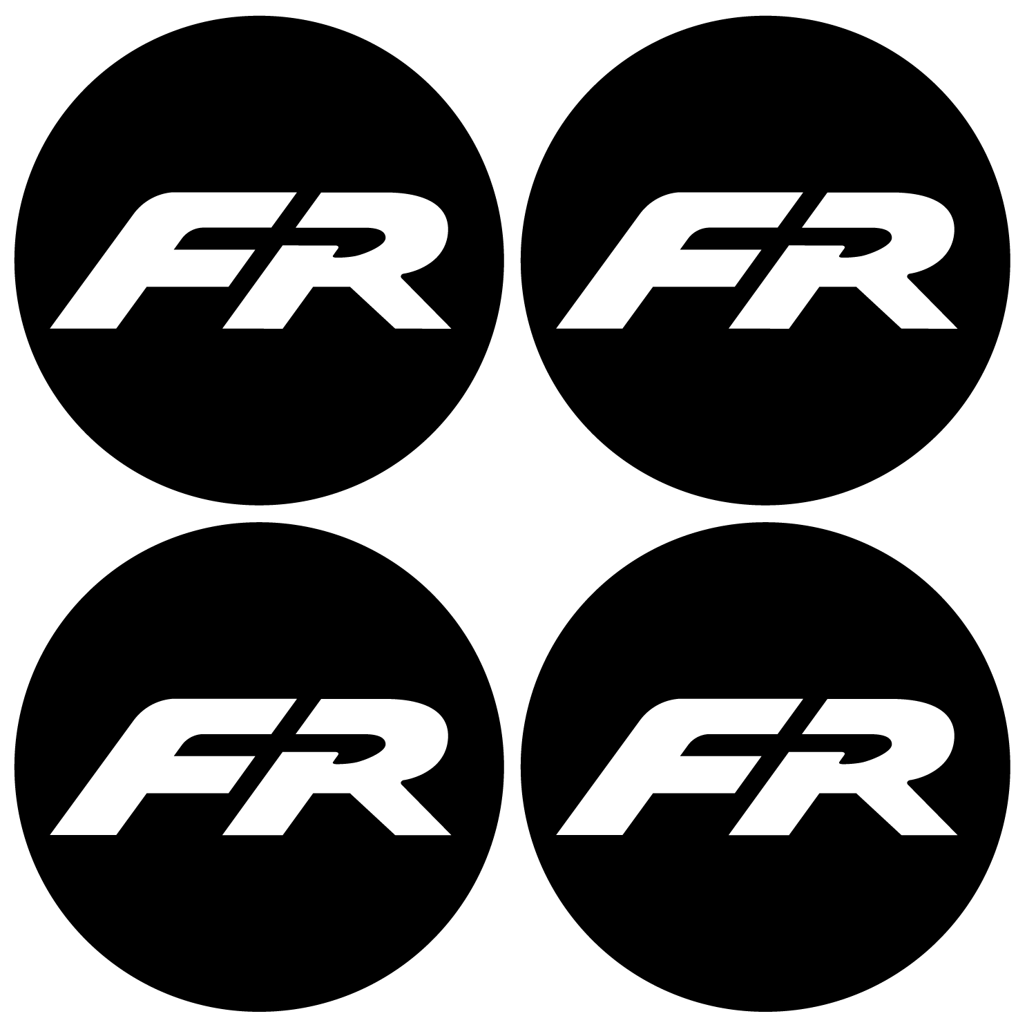 Wheel Centre Cap Gels (Set of 4) - SEAT "FR" (New Style)