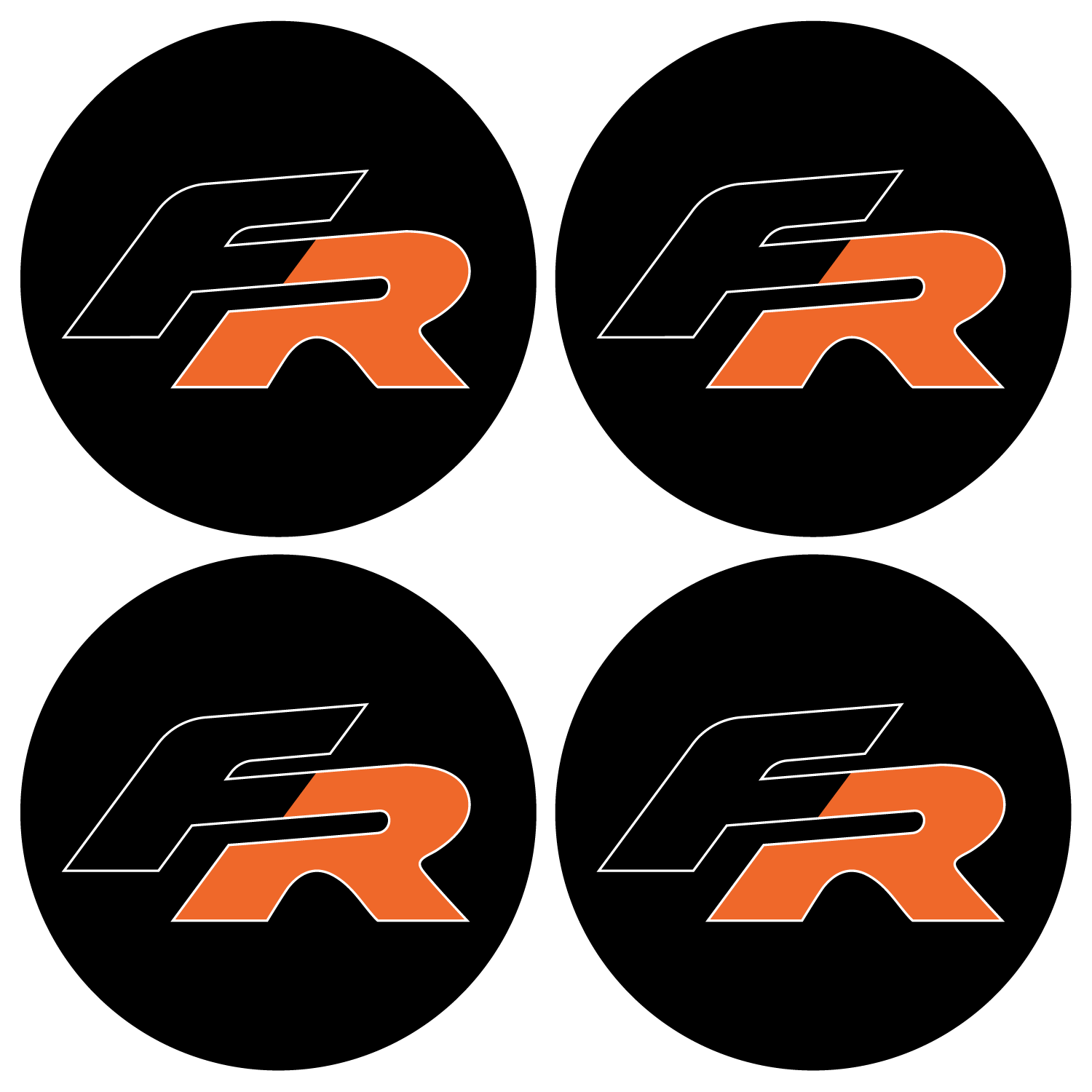 Wheel Centre Cap Gels (Set of 4) - SEAT "FR" (Old Style)