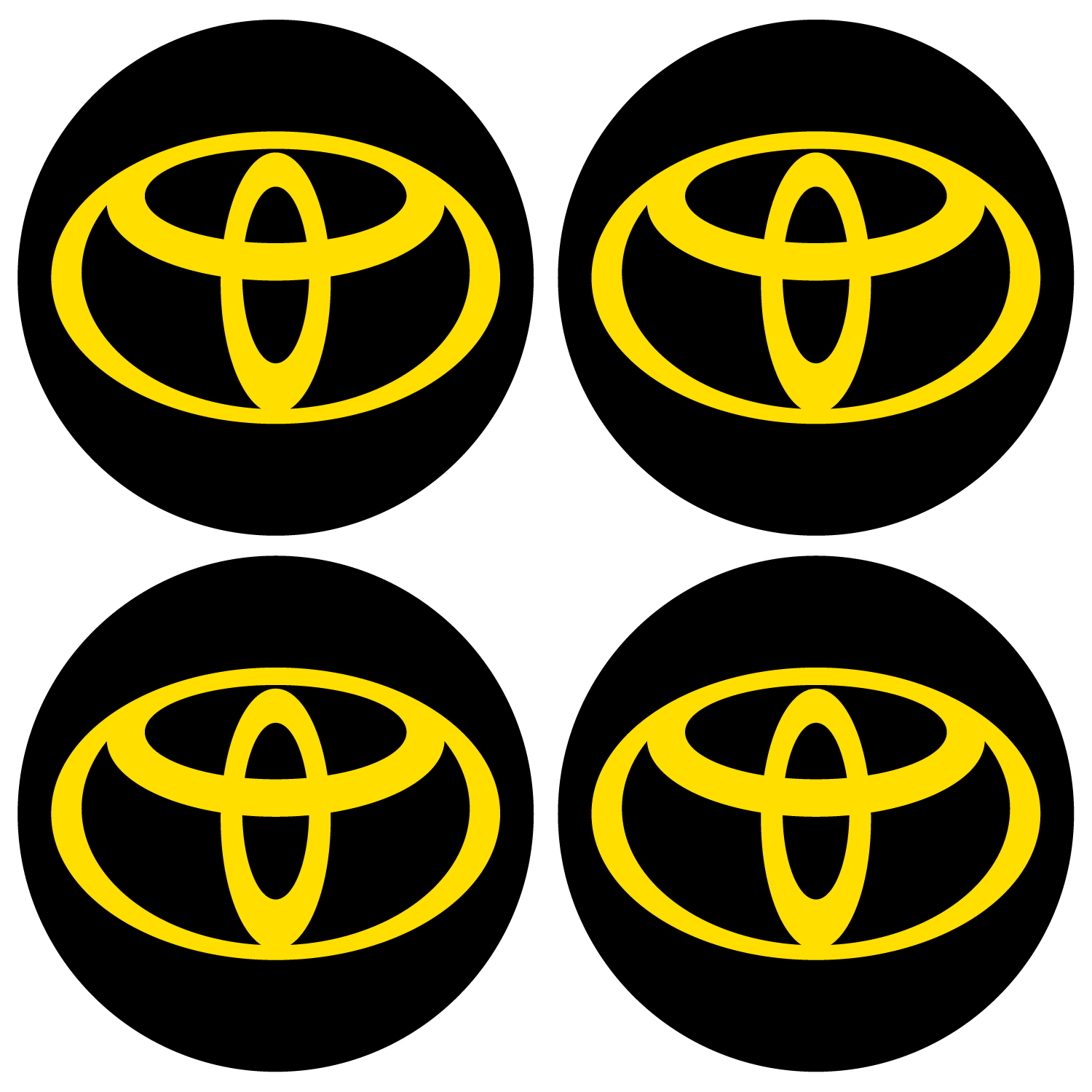 Wheel Centre Cap Gels (Set of 4) - Toyota