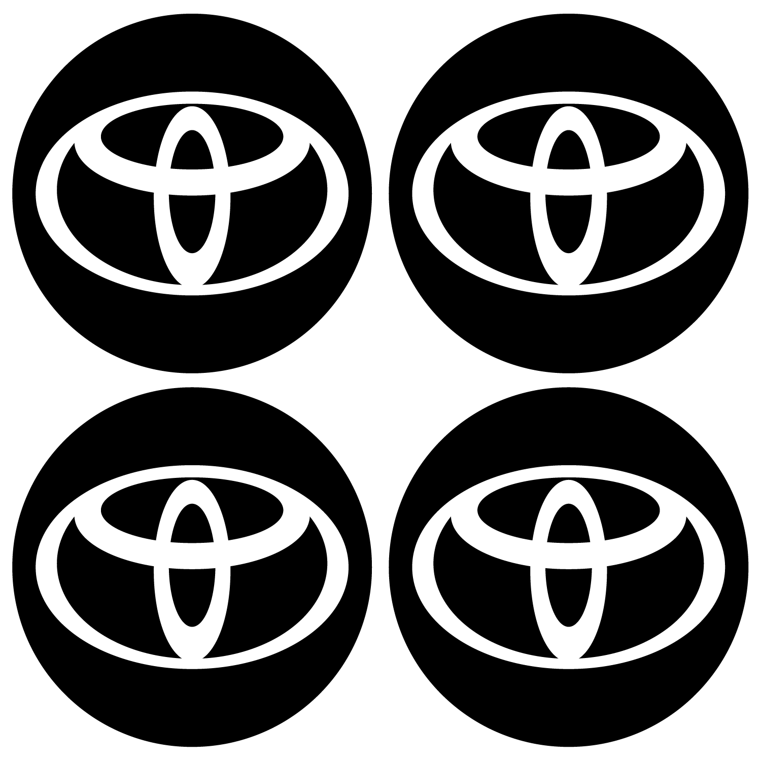Wheel Centre Cap Gels (Set of 4) - Toyota