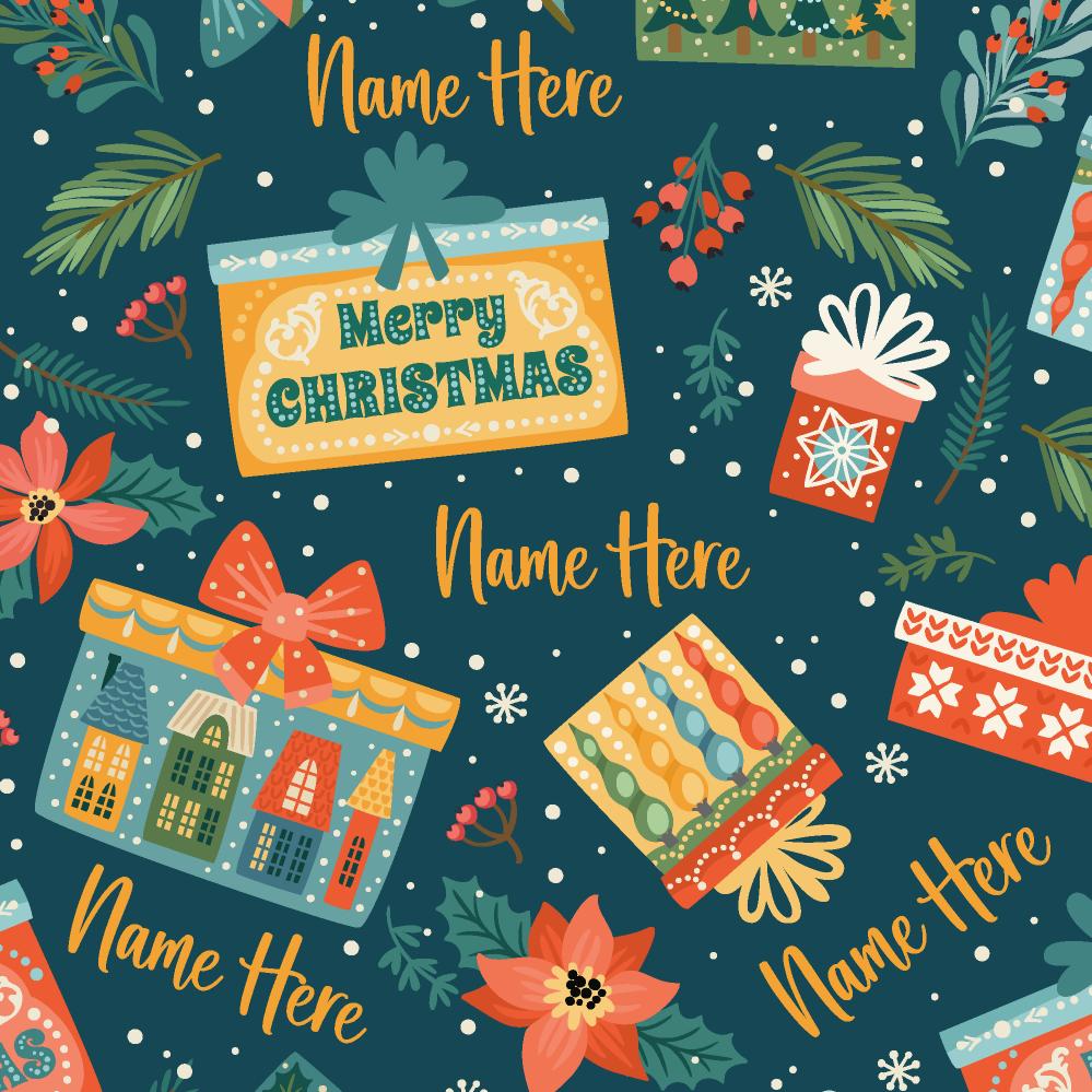 Personalised Christmas Wrapping Paper - 610mm x 4 metre Roll