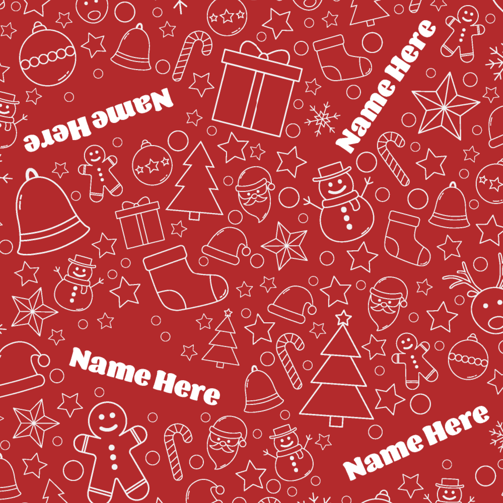 Personalised Christmas Wrapping Paper - 610mm x 4 metre Roll
