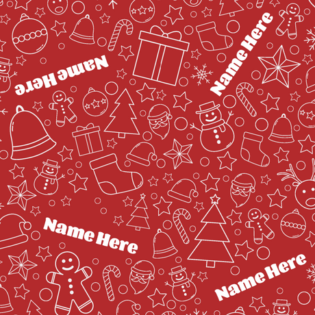 Personalised Christmas Wrapping Paper - 610mm x 4 metre Roll