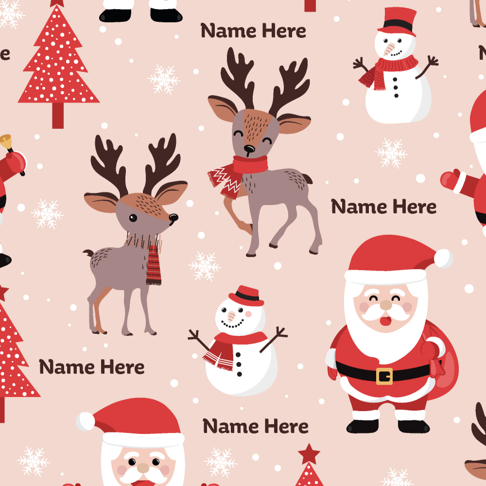 Personalised Christmas Wrapping Paper - 610mm x 4 metre Roll