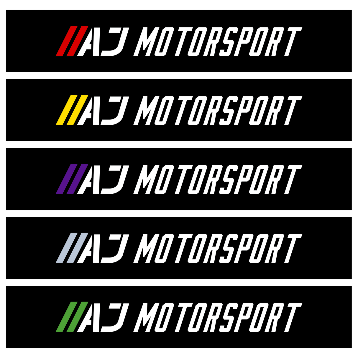 AJ Motorsport Sunstrip - AJ Motorsport Merchandise