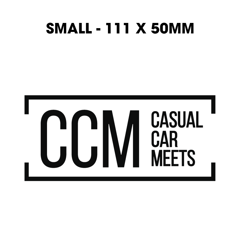 Casual Car Meets (CCM) Decal Sticker - Small