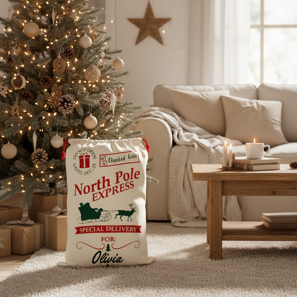 Christmas North Pole Express Santa Sack 75 x 45cm