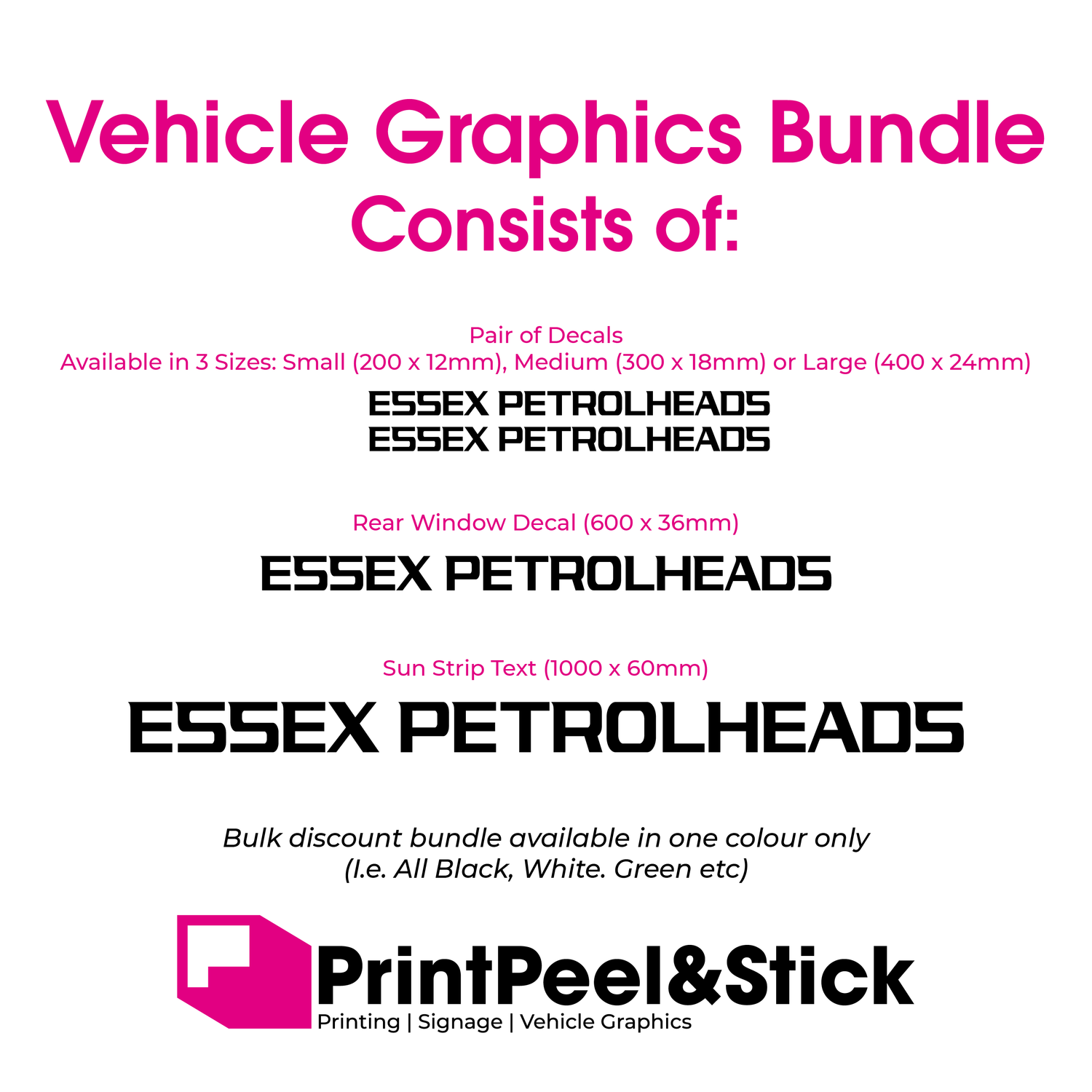 Essex Petrolheads Club Graphics Pack