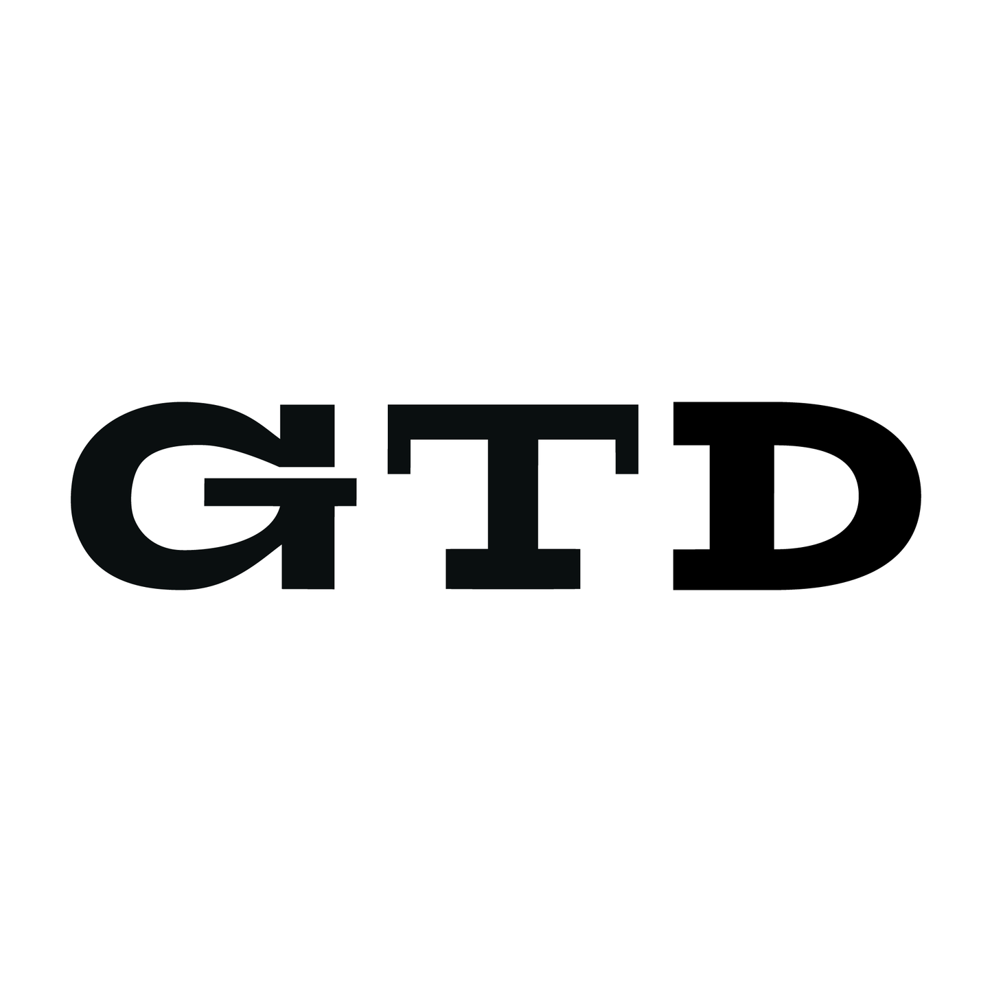 VW "GTD" logo decal