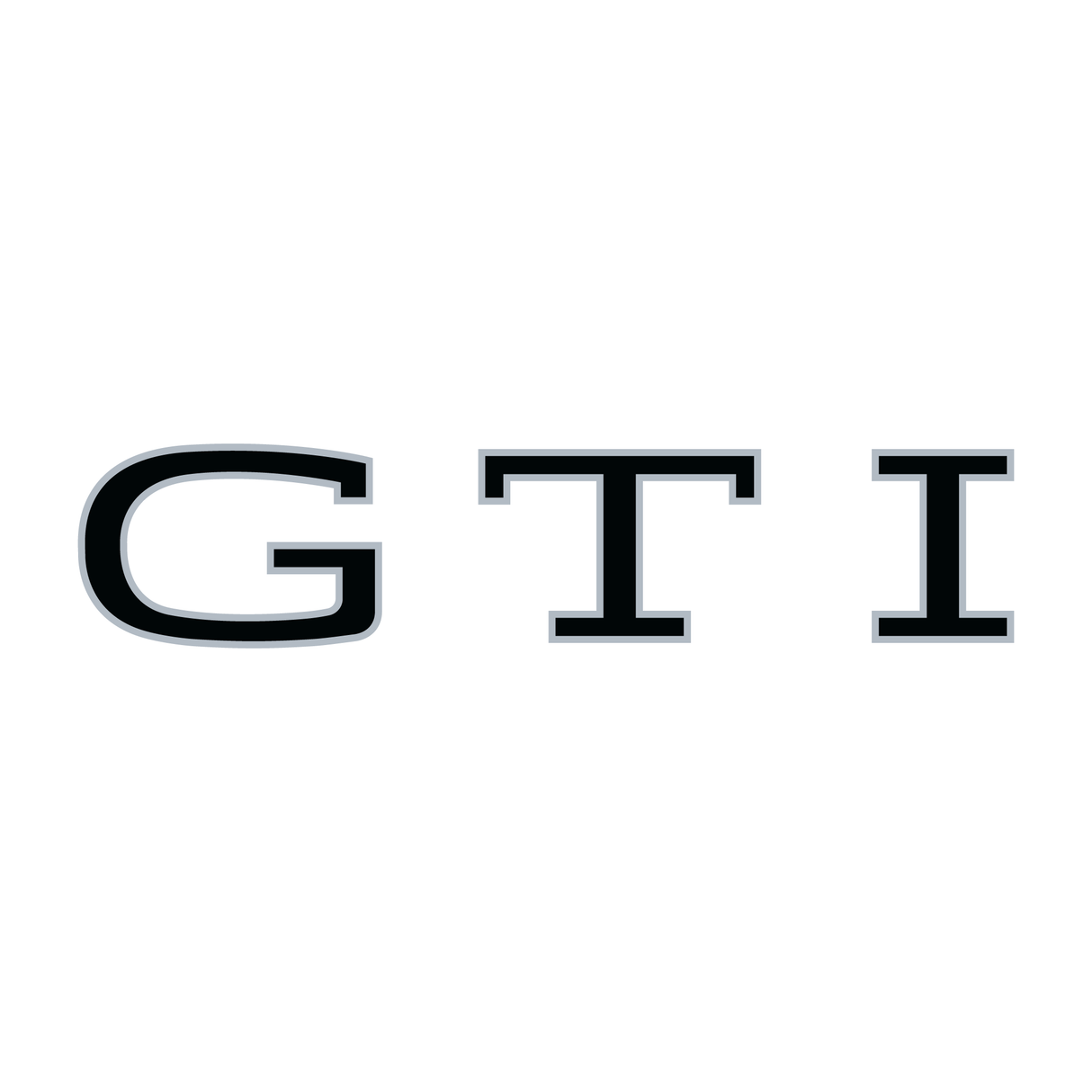 VW GTI" logo decal (Current Style)