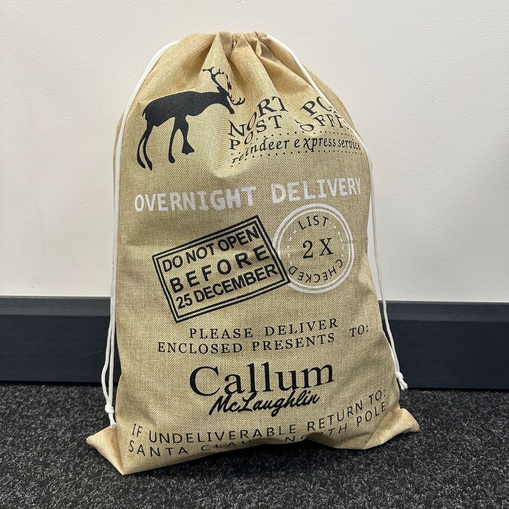 Personalised Christmas Sack - VINTAGE