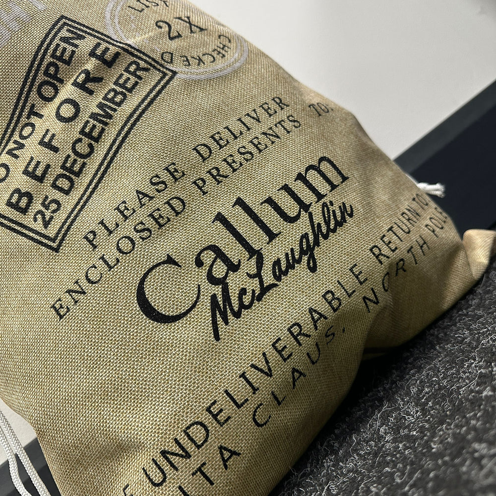 Personalised Christmas Sack - VINTAGE