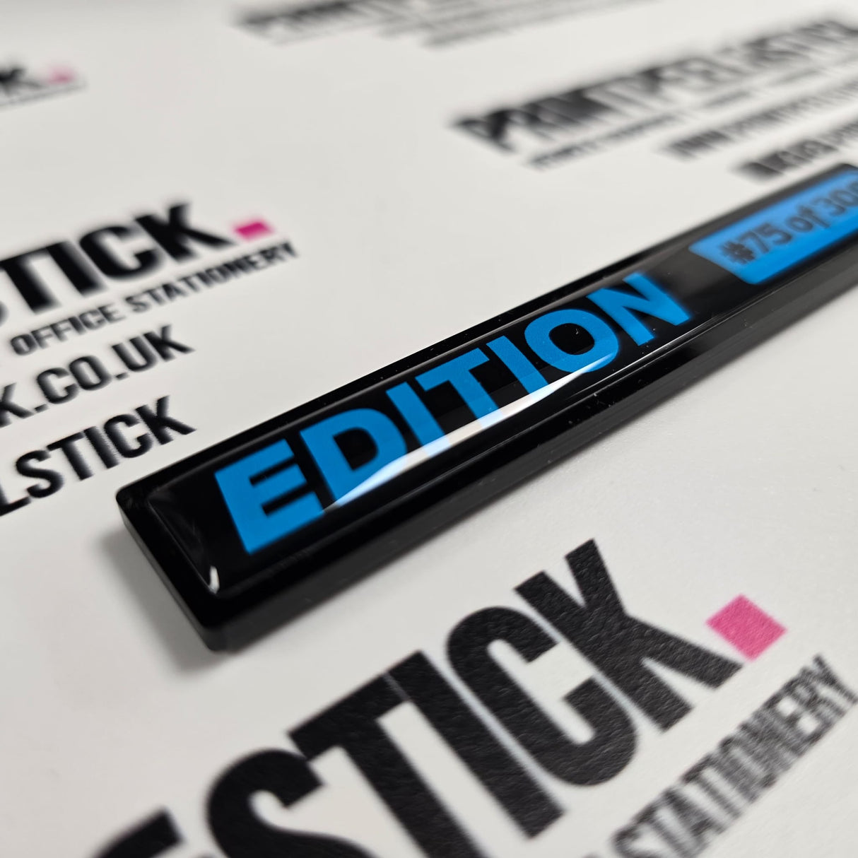 ’EDITION’ Boot Lid Gel Badge Exterior Gel Badges