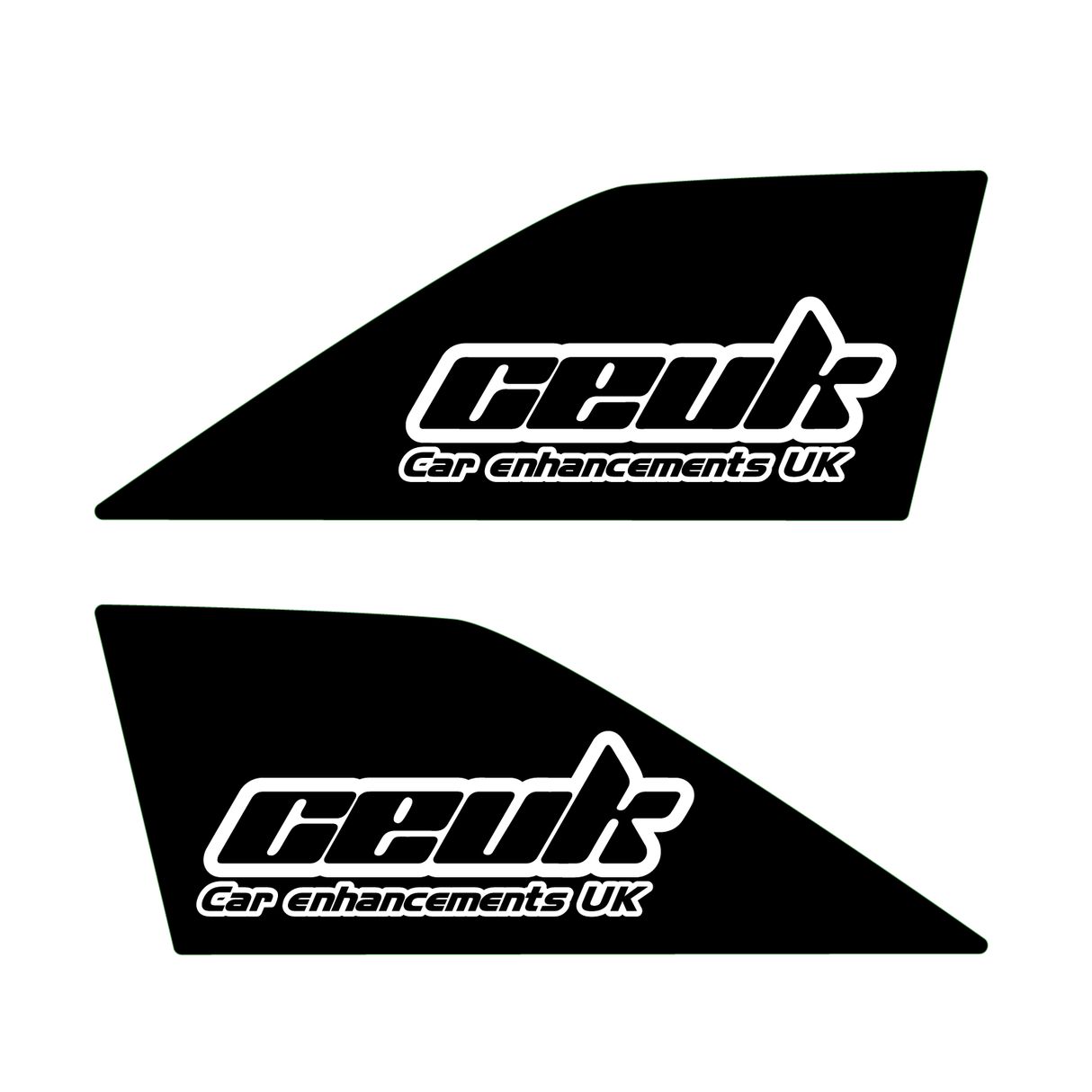 Shark Fin Aerial Decal Sticker - Set of 2 (Various Brand Logos)