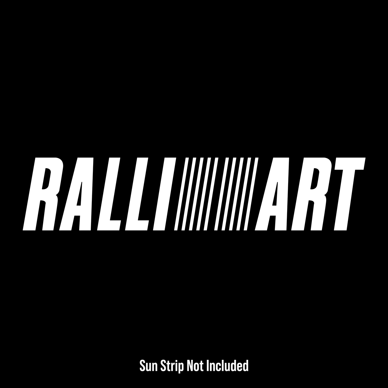 Ralliart Sun Strip Text