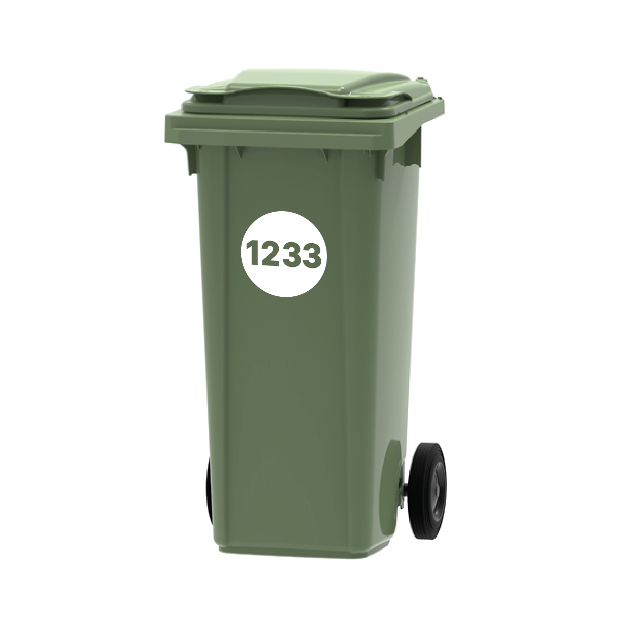 Round Bin Number Graphics