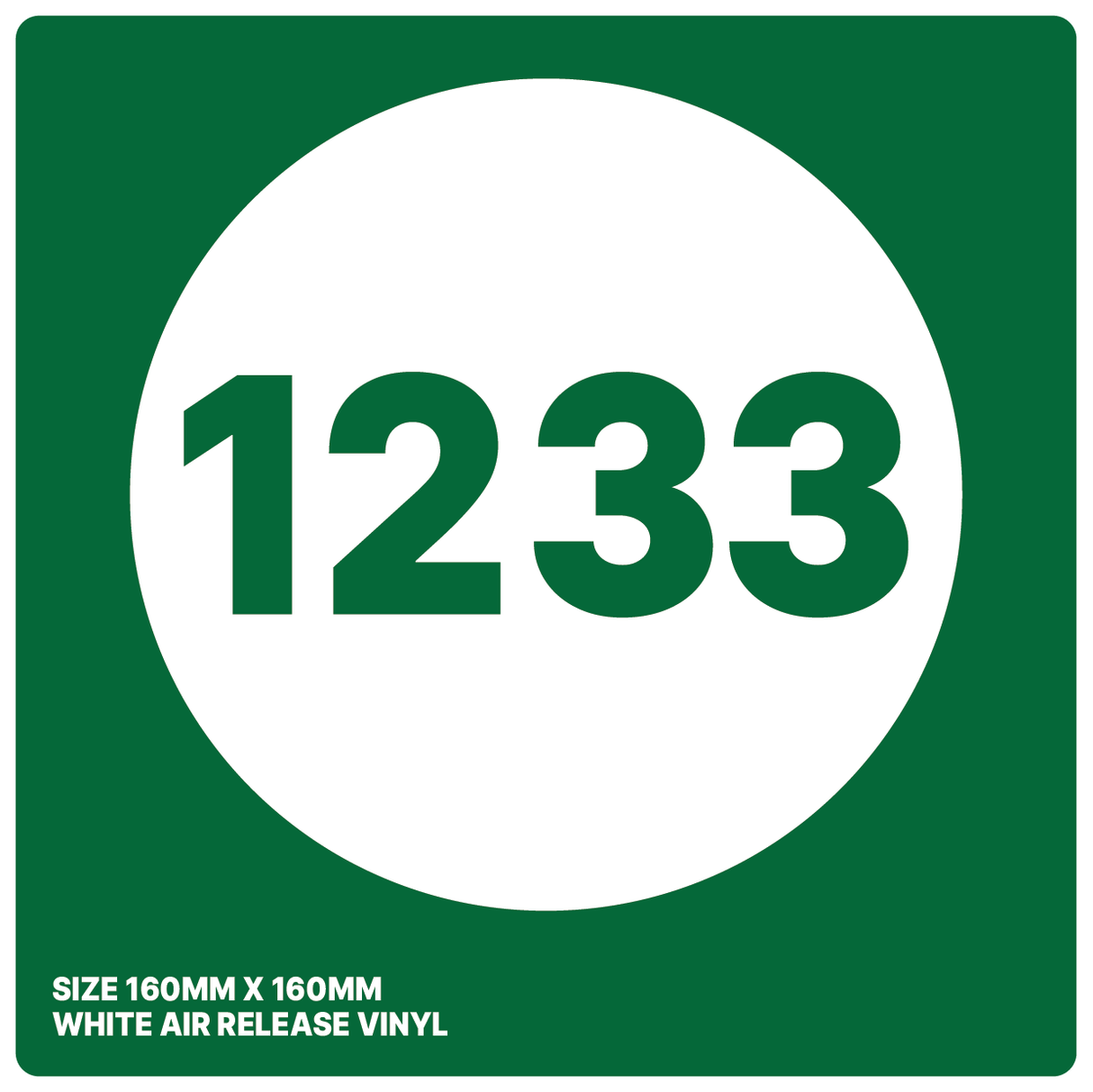 Round Bin Number Graphics